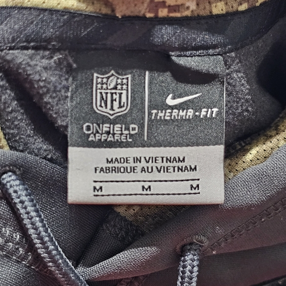 New England Patriots Hoodie Mens Medium Nike Onfield Military Salute to Service - Picture 7 of 11